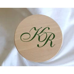 Sandzeremonie Glas mit Holzdeckel Hochzeitsbrauch Windlicht Design Calligraphy