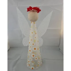 Saskia Blumenelfe Blumenfee Lichterengel LED und Timer