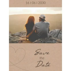 Save-the-Date Karten "Perlbeige", Postkarten 105 x 148 mm