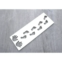 Schablone Wichtelspuren Wichteltür