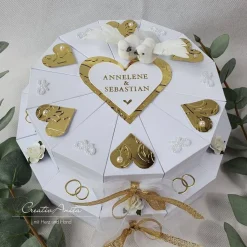 Schachteltorte Torte GOLDENE HOCHZEIT 2stöck.