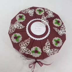 Schachteltorte Torte ROMANTISCH bordeaux Geldgeschenk