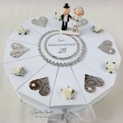 Schachteltorte Torte SILBERHOCHZEIT Geldgeschenk