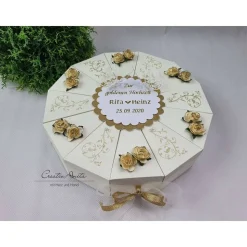 Schachteltorte Torte VINTAGE Goldene Hochzeit