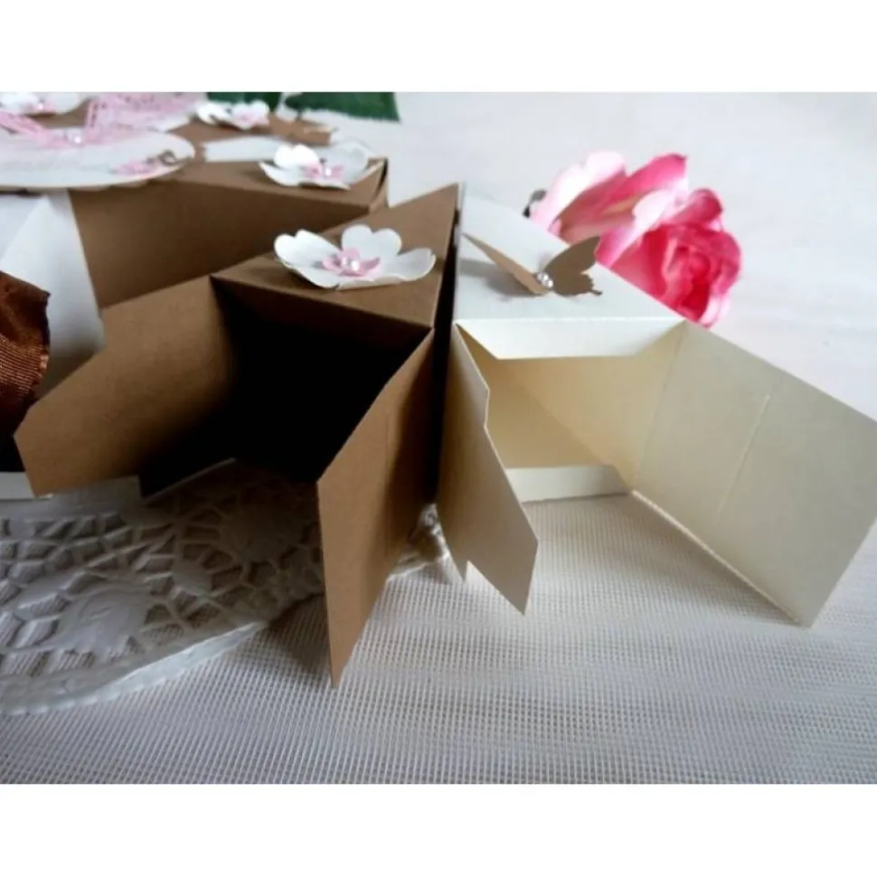 Schachteltorte/Geburtstagstorte in creme/braun 23 cm Ø