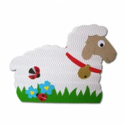 Schaf Osternest, Lämmchen als Osterkörbchen oder Osterdeko, Frühlingsdekoration, Verpackung für Geschenke aus Wellpappe