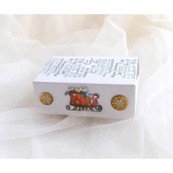 Schiebeschachtel (Nr. W 3) "Frohe Weihnachten" in verschiedenen Sprachen