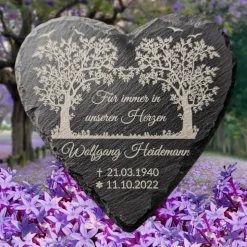 Schieferplatte, Gedenkstein , Grabschmuck personalisiert, Gedenktafel, ab 20cm