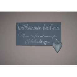 Schild "Willkommen bei Oma /Oma&Opa/Opa