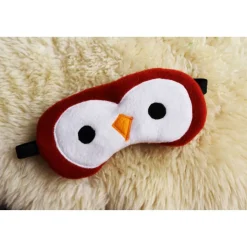 Schlafmaske, Schlafbrille Eule aus Fleece Augenbinde Frauen Kinder Augenmaske Reisemaske Männer