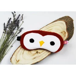 Schlafmaske, Schlafbrille Eule aus Fleece Augenbinde Frauen Kinder Augenmaske Reisemaske Männer