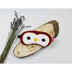 Schlafmaske, Schlafbrille Eule aus Fleece Augenbinde Frauen Kinder Augenmaske Reisemaske Männer