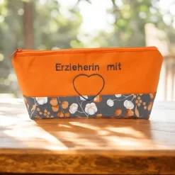 Schlampermäppchen "Erzieherin mit Herz", Federmäppchen, Stifte Mäppchen