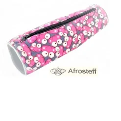 Schlampermäppchen, Federmäppchen rosa mit Frösche