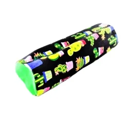 Schlampermäppchen, Federmäppchen schwarz/grün mit Kaktus Motiv