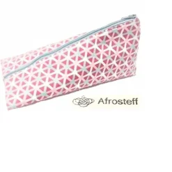 Schlampermäppchen, Federmäppchen rosa/ blau dreieckig