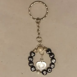 Schl.-Anhänger Geschenk „MEIN SCHATZ“ schwarz/silber