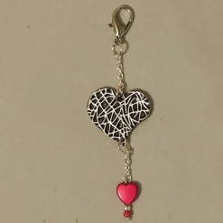 Schl.-Anhänger „Herzen“ mit/ohne Namen personalisierbar