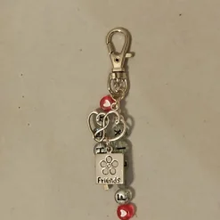 Schl.-Anhänger „Herz/Friends“ mit/ohne Namen personalisierbar