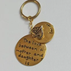 Schl.-Anhänger „The love between a mother and daughter is forever“ goldf.