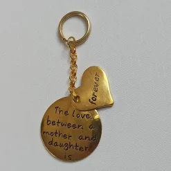 Schl.-Anhänger „The love between a mother and daughter is forever“ goldf.