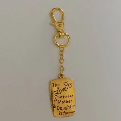 Schl.-Anhänger „The Love between A Mother & Daughter is forever“ goldf.
