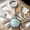 Schlüsselanhänger Cabochon silber 20mm personalisierter Schmuck mit Foto