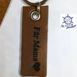 Schlüsselanhänger Echt-Silber 925 Ring - zum Muttertag - personalisiert