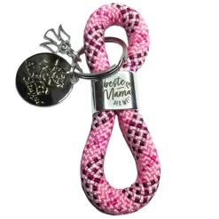 Schlüsselanhänger Echt-Silber 925 Ring - zum Muttertag - personalisiert