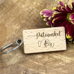 Schlüsselanhänger für die Patentante oder Patenonkel, Geschenk für den Adventskalender