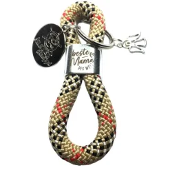 Schlüsselanhänger Geschenk zum Muttertag versilberter Slider - personalisiert