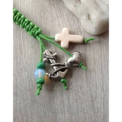 Schlüsselanhänger 'Glaube, Liebe, Hoffnung' mit Engelcharm