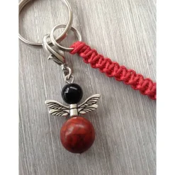 Schlüsselanhänger 'Glaube, Liebe, Hoffnung' mit Engelcharm