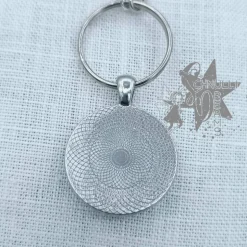 Schlüsselanhänger mit Name und Perlenengel - Fahre nie schneller, als Dein Schutzengel fliegen kann -