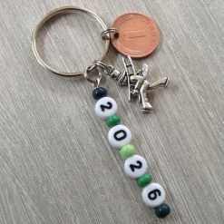 Schlüsselanhänger mit Schornsteinfeger und Glückspfennig – Glücksbringer Geschenk zum Jahreswechsel nach 2026