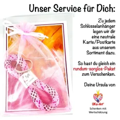 Schlüsselanhänger Schulkind mit Name personalisiert, Glücksbringer Schulranzen/Rucksack, Nr. 1, 7cm