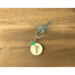 Schlüsselanhänger zur Einschulung / Schulanfang / Anhänger Schultüte (Kleeblatt, Perlenengel)