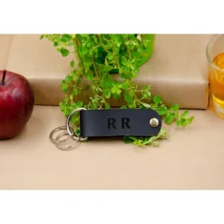 Schlüsselorganizer Leder Gravur. Monogrammed/Name Schlüsselanhänger. Personalisierter Schlüsselanhänger mit Gravur. Gesc