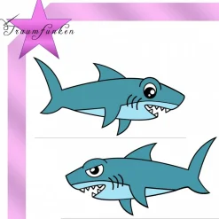 Schültüte / Zuckertüte 70 cm Hai - individuell / + Innenkissen