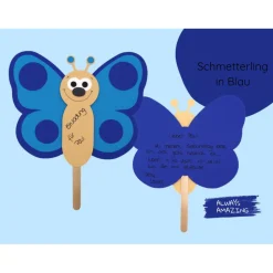 Schmetterling Einladung Bastelset | Einladung Schmetterling | Basteln mit Kindern Schmetterling | Basteln Schmetterling
