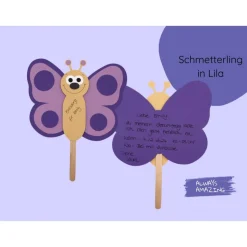 Schmetterling Einladung Bastelset | Einladung Schmetterling | Basteln mit Kindern Schmetterling | Basteln Schmetterling