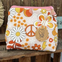 Schminktasche Beste Mama – Handgenähte Kosmetiktasche, Geschenk für Mama, bestickt, 18x15x6 cm