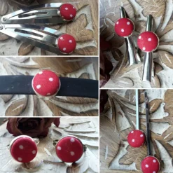 Schmuck Rosen Ohrstecker, Ohrringe, Ohrhänger, Ringe, Haarspangen und Armbänder mit Cabochon