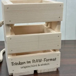 Schnapstasche natur, Schnapsträger, Geschenk, Flaschenträger,