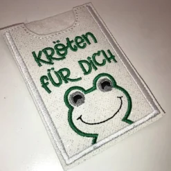 Schöne Gutscheinkartenhülle, Geschenkidee, EC Kartenhülle, Geldgeschenke Schrift grün