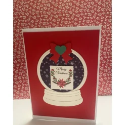 Schöne Karte Weihnachten, Nussknacker, Handarbeit mit Umschlag