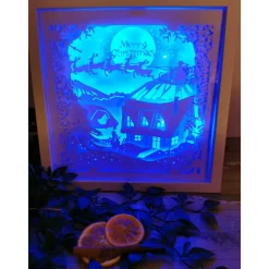 Schöne Lampe mit 3D Bild inkl. Farbwechsel