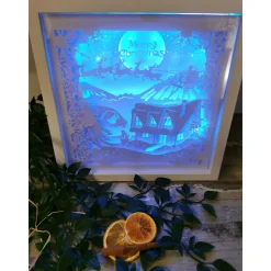 Schöne Lampe mit 3D Bild inkl. Farbwechsel