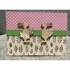 Schöne Osterkarte, Handarbeit mit Umschlag