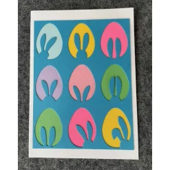 Schöne Osterkarte, Handarbeit mit Umschlag